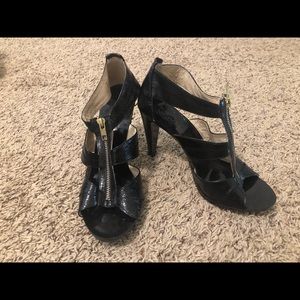 Black Michael Kors  Strappy Heel